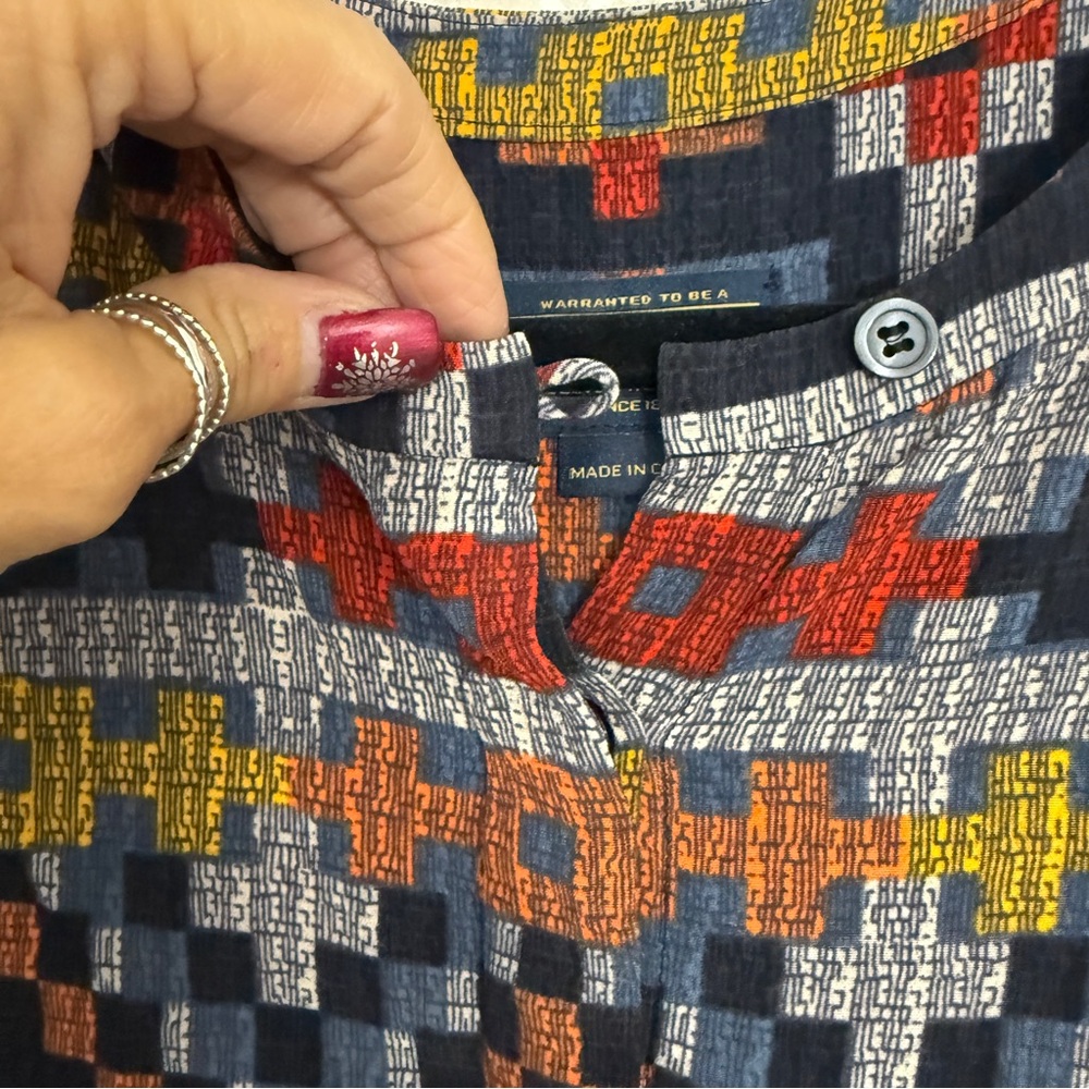 Pendleton Aztec Southwestern Patterned Popover Sh… - image 3